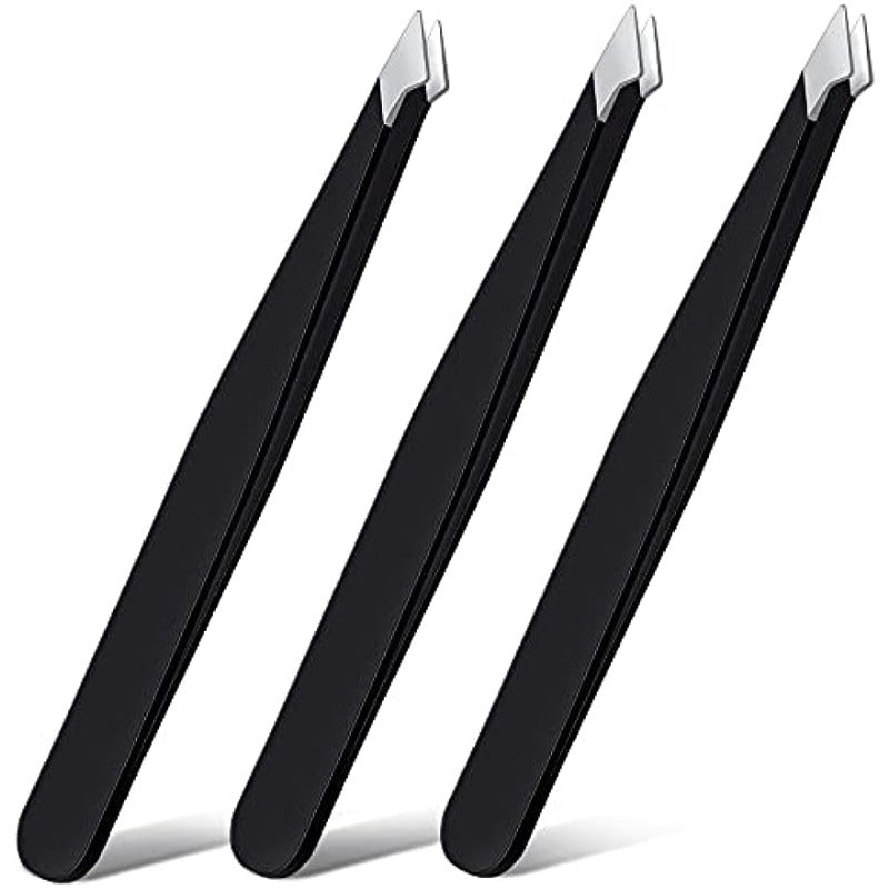 Stainless Steel Eyebrow Tweezers Face Hair Removal Clips