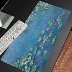 Lotus Pond Desk Mat Large Gaming Mouse Pad E Sports Office Keyboard Pad