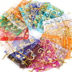 100pcs 7x9cm Organza Bags Jewelry Candy Wedding Party Gift Bags