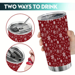 Christmas Series Travel Mug 20oz Leakproof Insulated Coffee Cup Stainless Steel