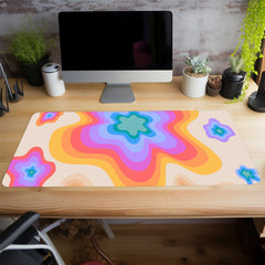 Colored Star Mouse Pad Long Non slip Waterproof Mouse Pad