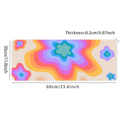 Colored Star Mouse Pad Long Non slip Waterproof Mouse Pad