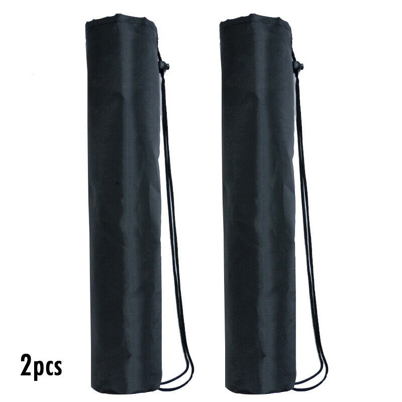 2pcs Yoga Mat Storage Bag Foldable Drawstring Carry Bag With Strap