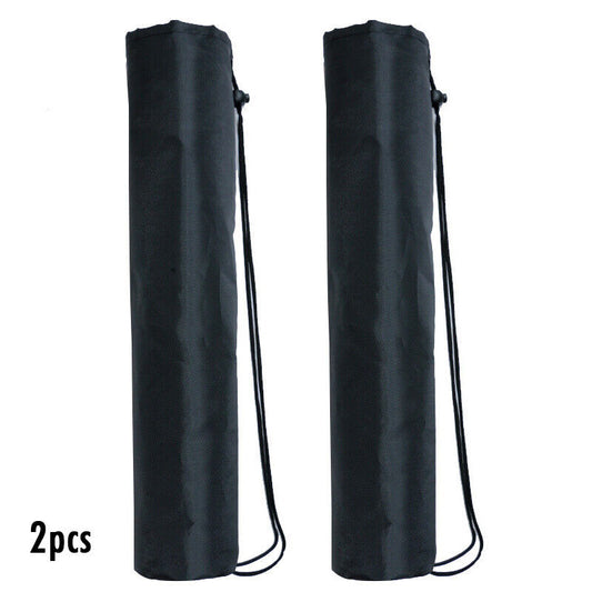 2pcs Yoga Mat Storage Bag Foldable Drawstring Carry Bag With Strap