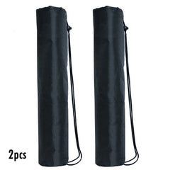 2pcs Yoga Mat Storage Bag Foldable Drawstring Carry Bag With Strap