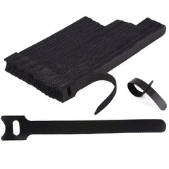 100 Reusable Cable Ties 180mm 150mm 110mm Hook & Loop Fastener
