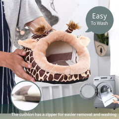 Warm Big Hamster Nest Bed Cube House Habitat Lightweight Durable Portable Mat