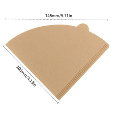 40pcs Cone Coffee Filter Paper Unbleached for Pour Over and Drip C
