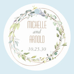 Custom Wedding Tags with Name & Date - Personalized Thank You Gift Tags