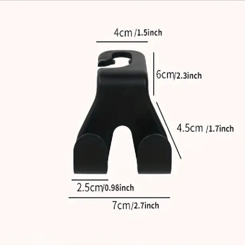 Car Hook Seat Back Double Hook Inside The Car Hook Hidden Small Hook