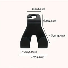 Car Hook Seat Back Double Hook Inside The Car Hook Hidden Small Hook