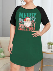 Christmas Nightdress Women's Plus Cartoon Santa Claus