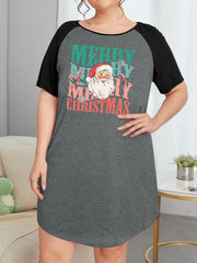 Christmas Nightdress Women's Plus Cartoon Santa Claus