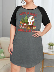 Christmas Nightdress Women's Tee Sleep Dress