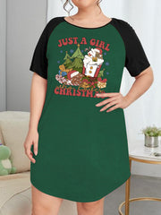 Christmas Nightdress Women's Tee Sleep Dress