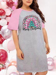 Christmas Nightdress Women's Tee Sleep Dress