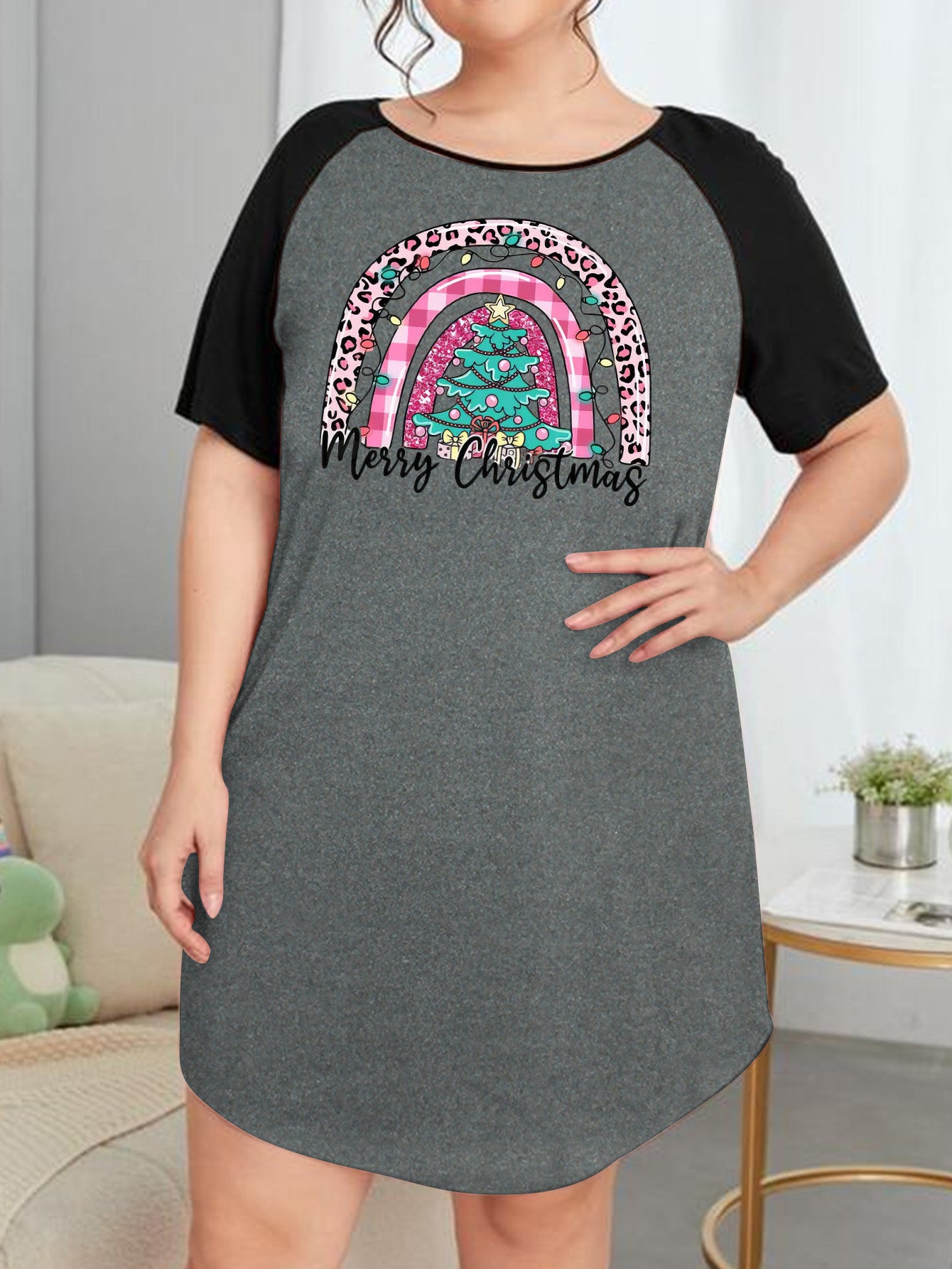 Christmas Nightdress Women's Tee Sleep Dress