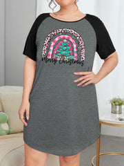 Christmas Nightdress Women's Tee Sleep Dress