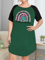 Christmas Nightdress Women's Tee Sleep Dress
