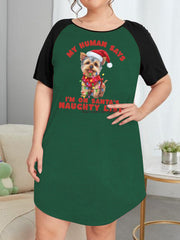 Christmas Nightdress Women's Tee Sleep Dress