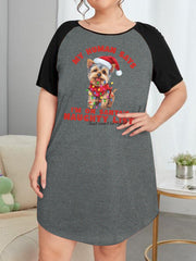Christmas Nightdress Women's Tee Sleep Dress