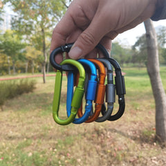 MAIDEZHI D Carabiner Aluminum Spring Hook Backpack Hanging Buckle