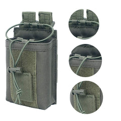 Outdoor Radio Bag Interphone Protection Bag MOLLE Waistpack
