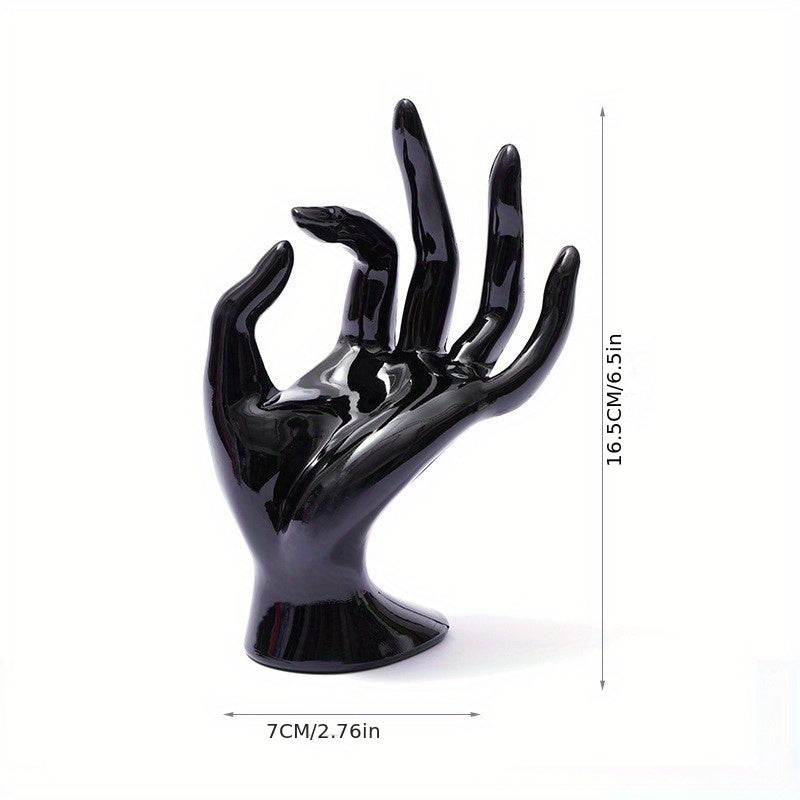 Unique Hand Shaped Jewelry Holder with Transparent Plastic Design