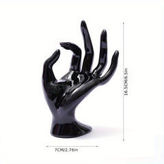 Unique Hand Shaped Jewelry Holder with Transparent Plastic Design