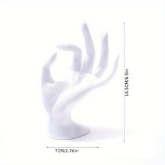 Unique Hand Shaped Jewelry Holder with Transparent Plastic Design