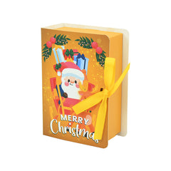 5pcs Christmas Candy Gift Boxes Bag Book Shape Santa Claus Chocolate Box