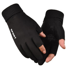 Plush Warm Gloves Unisex Touch Screen Windproof Winter Mitten