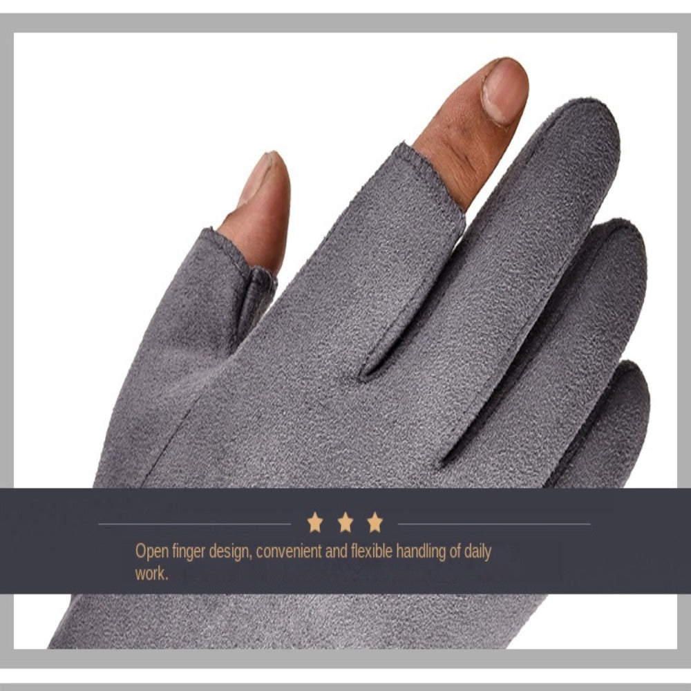 Plush Warm Gloves Unisex Touch Screen Windproof Winter Mitten