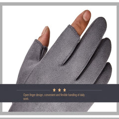 Plush Warm Gloves Unisex Touch Screen Windproof Winter Mitten