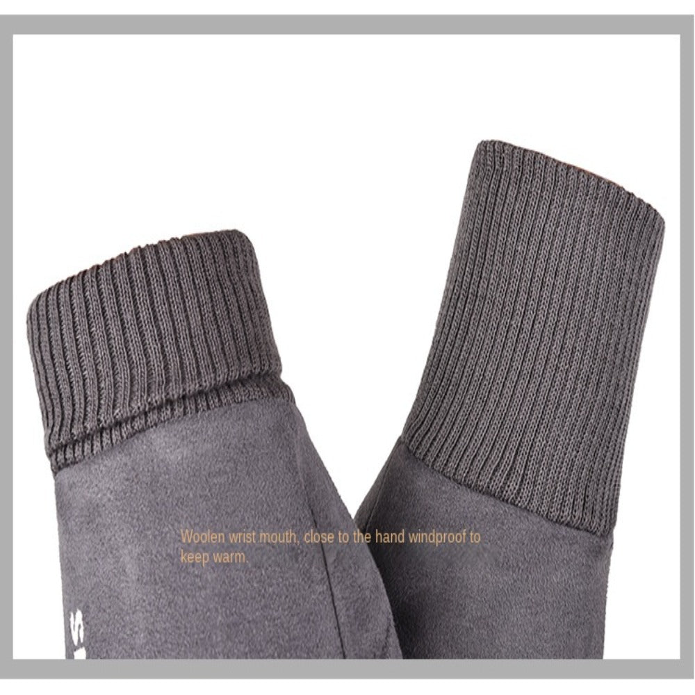 Plush Warm Gloves Unisex Touch Screen Windproof Winter Mitten