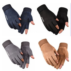 Plush Warm Gloves Unisex Touch Screen Windproof Winter Mitten