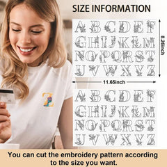 DIY Stitching Embroidery Paper Crafts Flowers & Leaf Designs Sewing Supplies