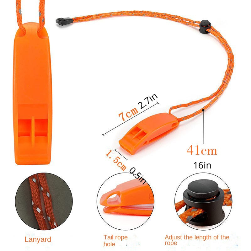 First Aid Survival Whistle Dual Frequency Outdoor Camping Hiking Emergency