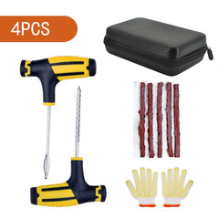 8pcs Tire Repair Kit w/ Rubber Strips Tubeless Puncture Plug Set
