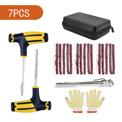 8pcs Tire Repair Kit w/ Rubber Strips Tubeless Puncture Plug Set