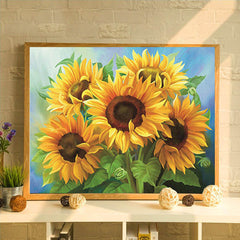 Sunflower Cross Stitch Kit Full Embroidery Home Wall Decor