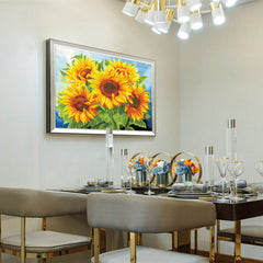 Sunflower Cross Stitch Kit Full Embroidery Home Wall Decor