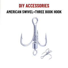 5Pcs Fishing Treble Hook High Carbon Steel Vibration Sequin Hook