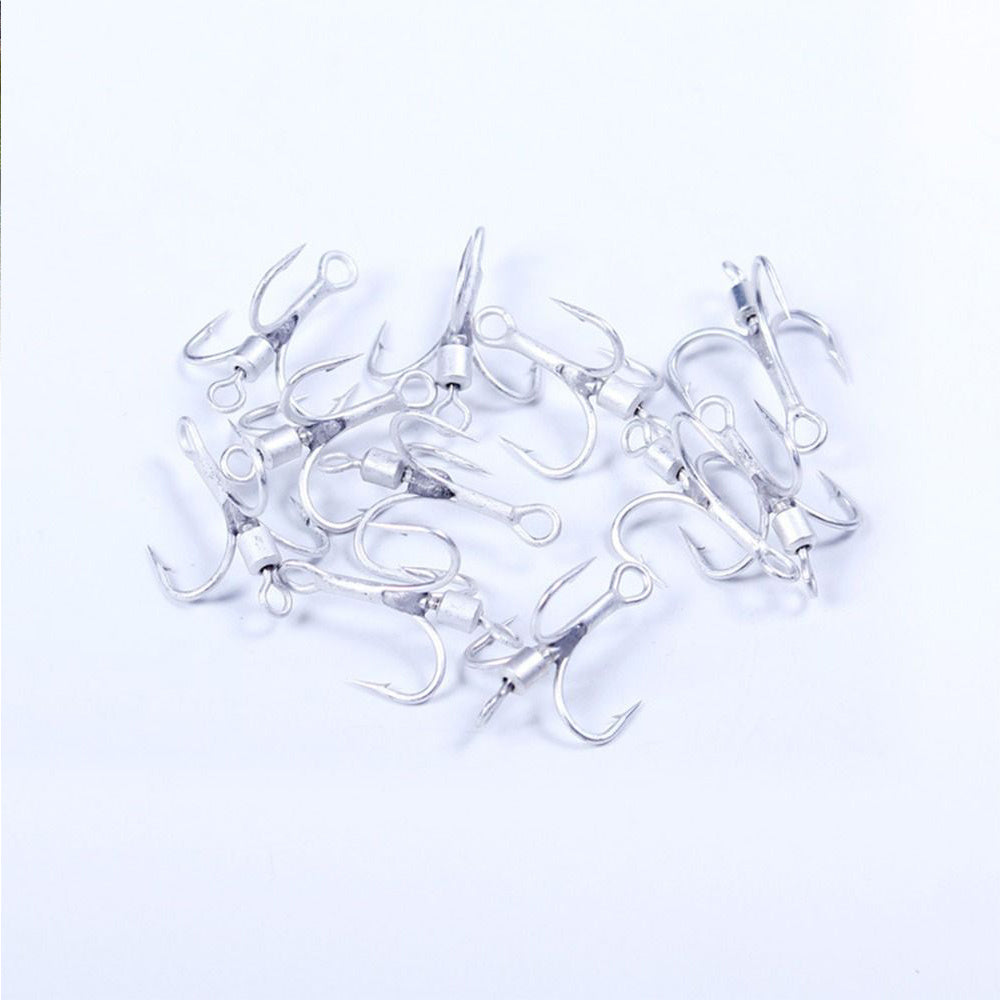 5Pcs Fishing Treble Hook High Carbon Steel Vibration Sequin Hook