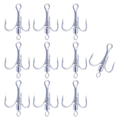 5Pcs Fishing Treble Hook High Carbon Steel Vibration Sequin Hook