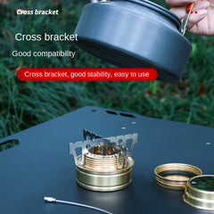 Outdoor Alcohol Stove Cross Bracket Stainless Steel Camping Accessories