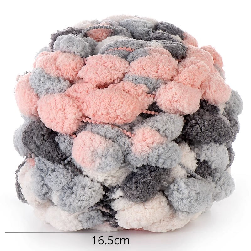 Large Ball Thread Cushion Blanket Woven Diy Material Fur Ball Thick Wool Thread