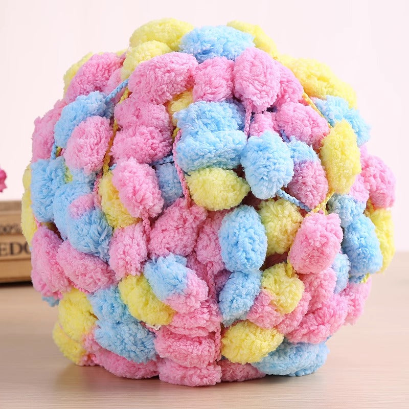 Large Ball Thread Cushion Blanket Woven Diy Material Fur Ball Thick Wool Thread