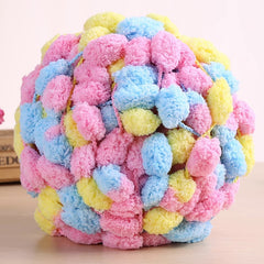 Large Ball Thread Cushion Blanket Woven Diy Material Fur Ball Thick Wool Thread