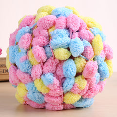 Large Ball Thread Cushion Blanket Woven Diy Material Fur Ball Thick Wool Thread